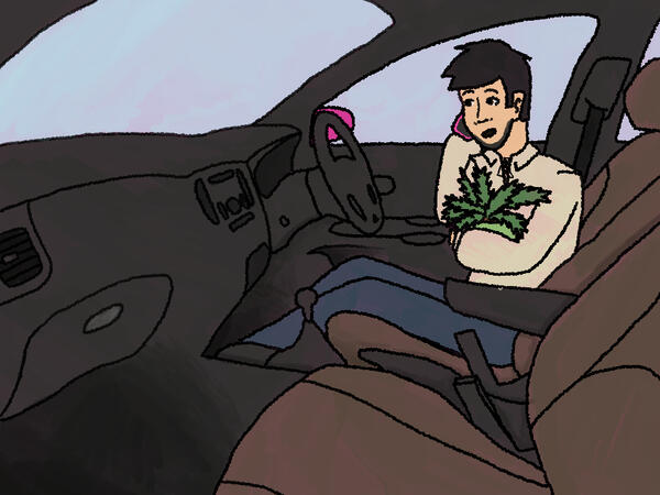 Hel kropp - farget - komplisert bakgrunn